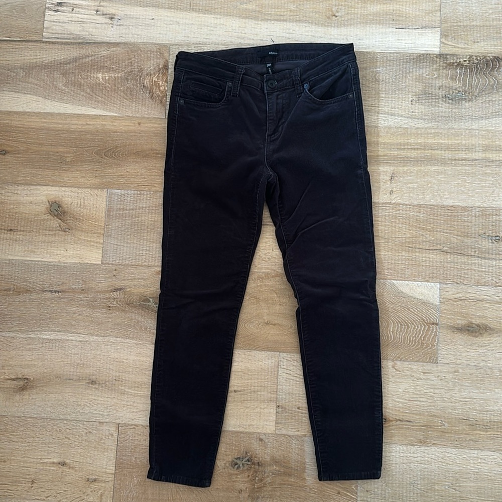 Edyson Charcoal Gray Hampton Corduroy Skinny Pants 26P